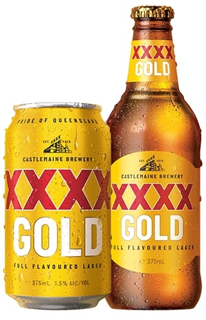XXX Gold Beer Bottle And Can