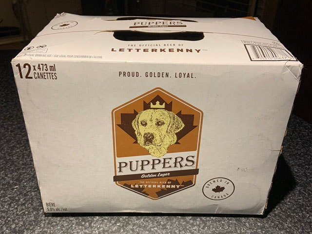 puppers beer box